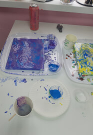 Canvas Paint Pouring Fluid Art Workshop