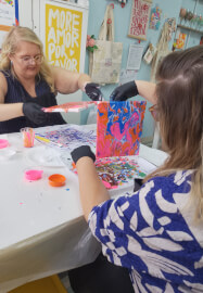 Canvas Paint Pouring Fluid Art Workshop