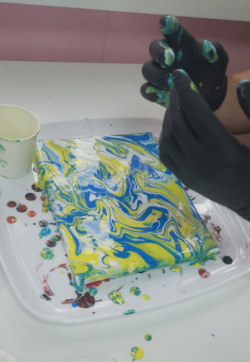 Canvas Paint Pouring Fluid Art Workshop