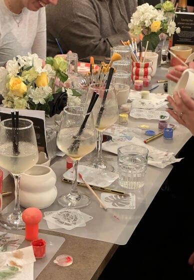 Ceramic Painting Workshop: Matcha Set