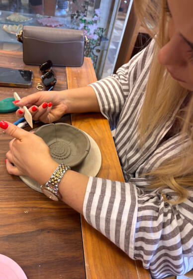 Ceramic Shells and Flowers Workshop