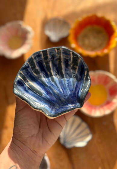 Ceramic Shells and Flowers Workshop