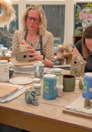 Ceramic Tea-light Cottage Class