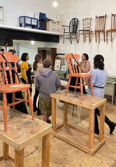 Chair Upcycling Workshop: Painting and Upholstery