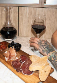 Charcuterie Board and 1 Carafe of Wine