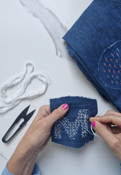 Children - Beginners Sashiko Summer Course