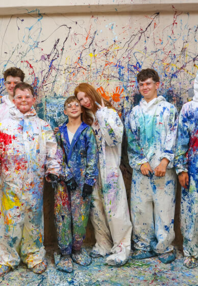 Children's Splatter Painting Class