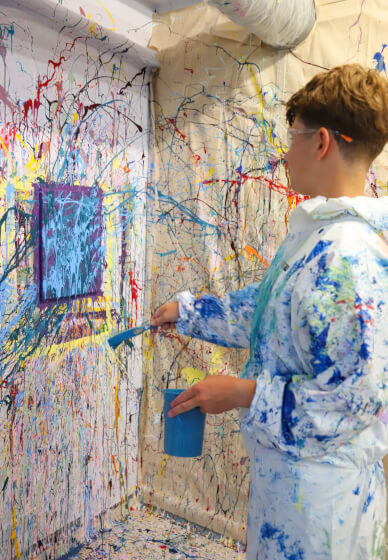 Children's Splatter Painting Class