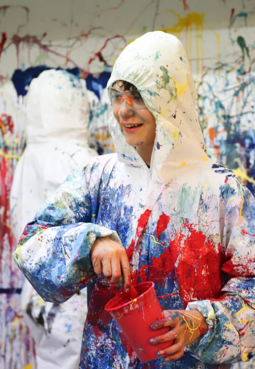 Children's Splatter Painting Class