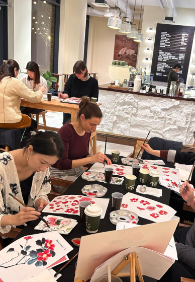 Chinese Ink Painting Workshop - Pomegranate Flower
