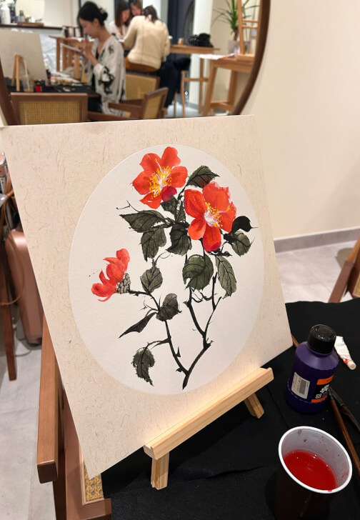 Chinese Ink Painting Workshop - Pomegranate Flower