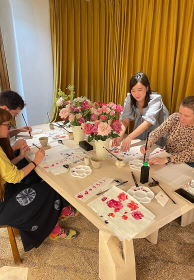 Chinese Ink Painting Workshop - Pomegranate Flower