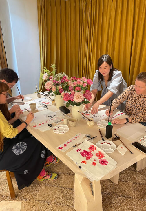 Chinese Ink Painting Workshop - Pomegranate Flower