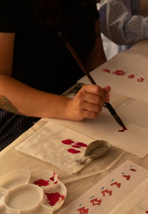 Chinese Ink Painting Workshop - Pomegranate Flower