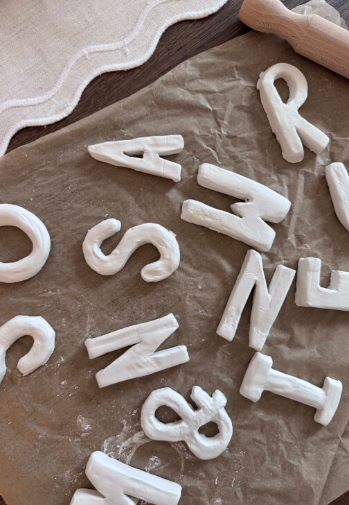 Clay Bubble Letter Painting Class