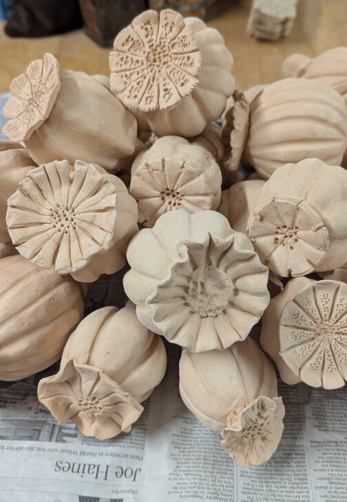Clay Poppy Seed Head Sculpture Workshop