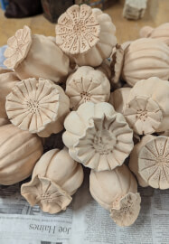 Clay Poppy Seed Head Sculpture Workshop