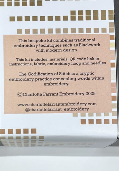 Coded Embroidery Kit - Effervescent