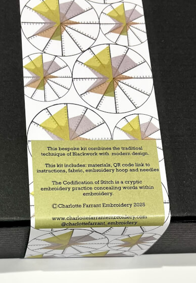 Coded Embroidery Kit - No Beauty Without Inteligence