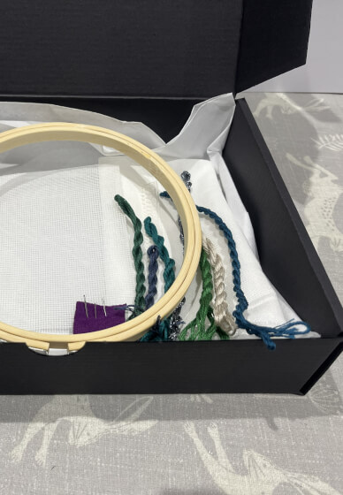 Coded Embroidery Kit - No Beauty Without Inteligence