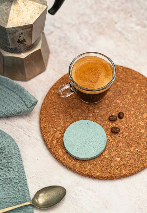 Coffee Coaster and Matching Mini Espresso Coaster Workshop
