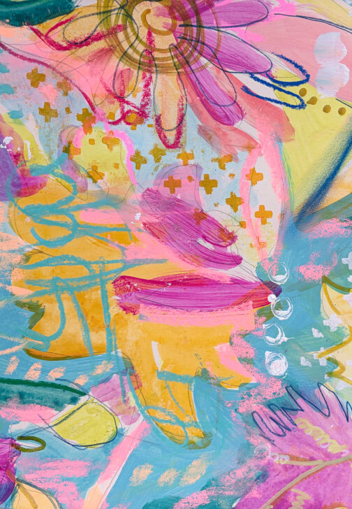 Collaborative Abstract Painting Workshop