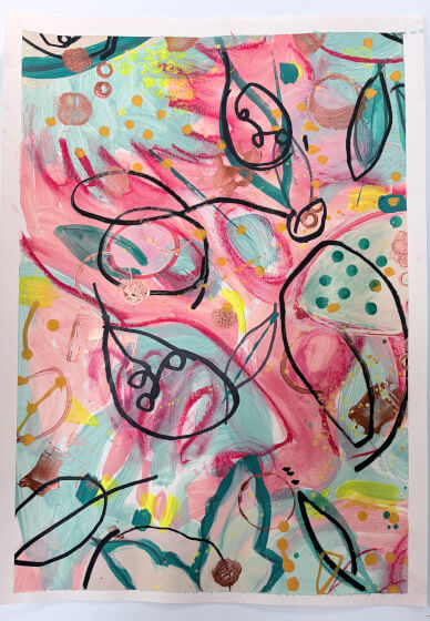 Collaborative Abstract Painting Workshop