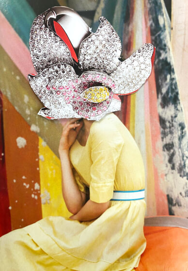 Collage Workshop in an Artist's Studio