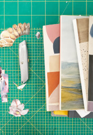 Collage Workshop in an Artist's Studio
