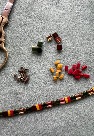 Colourful Japanese Tila Bead Bracelet Workshop