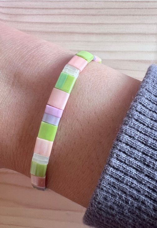 Colourful Japanese Tila Bead Bracelet Workshop