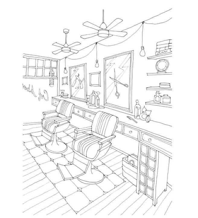 Colouring in Workshop: Interior Rooms