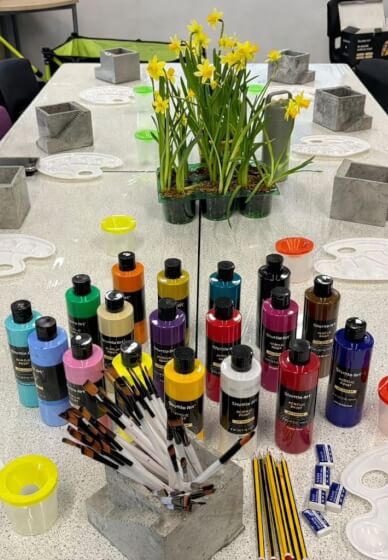 Concrete Planter Painting Workshop