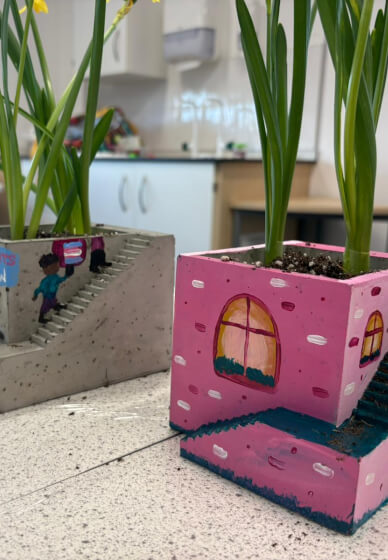 Concrete Planter Painting Workshop