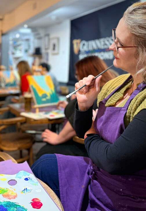 Coral Dreams Paint and Sip Experience