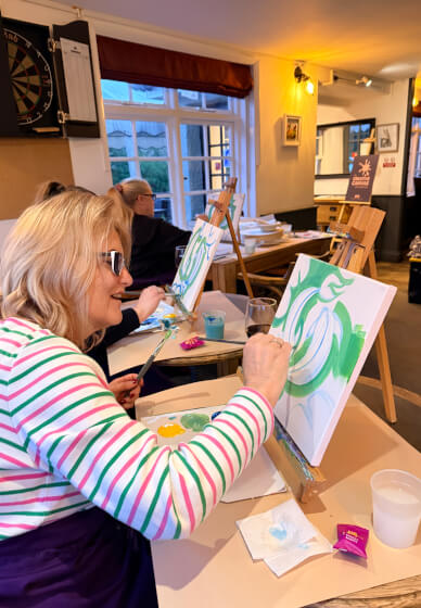 Coral Dreams Paint and Sip Experience