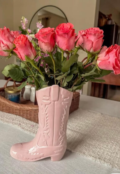 Cowboy Boot Vase Pottery Workshop