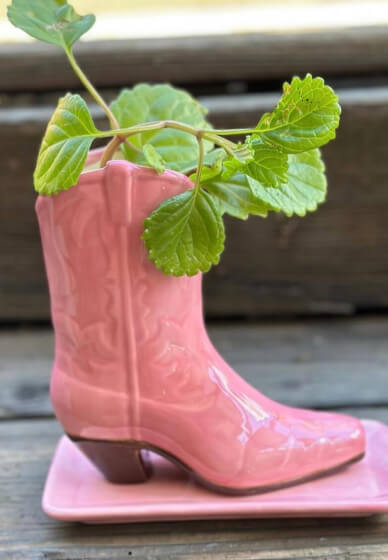 Cowboy Boot Vase Pottery Workshop