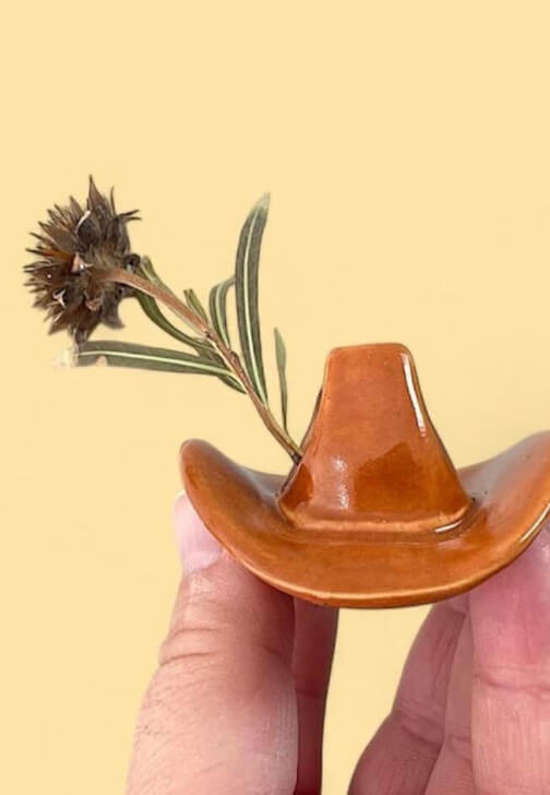 Cowboy Boot Vase Pottery Workshop