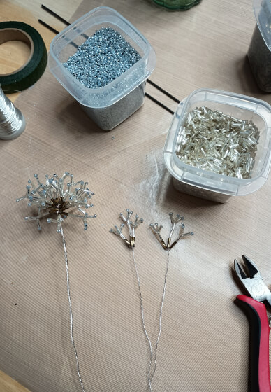 Craft Workshop: Beaded Dandelion Seed Head