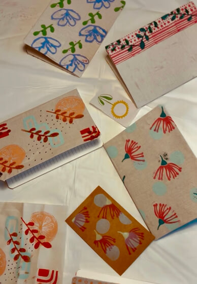 Create a Beautiful Hand-Printed Notebook
