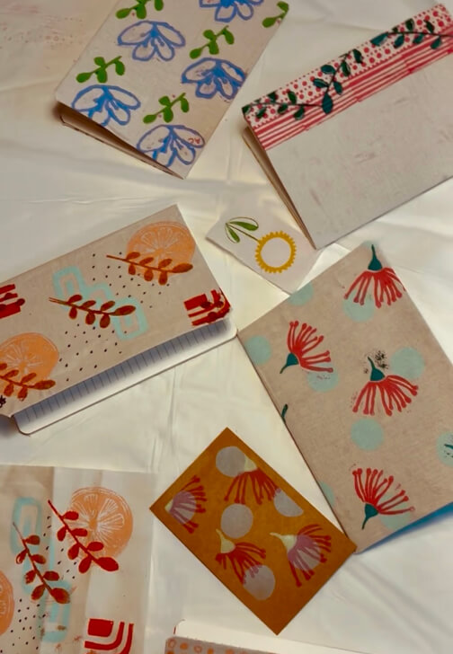Create a Beautiful Hand-Printed Notebook