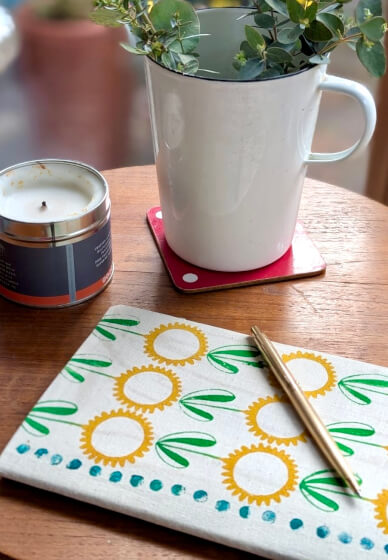 Create a Beautiful Hand-Printed Notebook