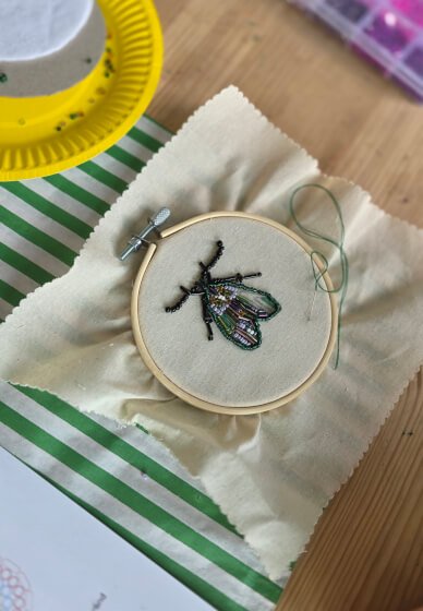 Creative Beadwork Embroidery Workshop: Beaded Bugs