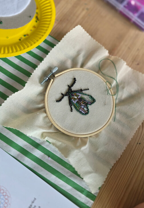 Creative Beadwork Embroidery Workshop: Beaded Bugs