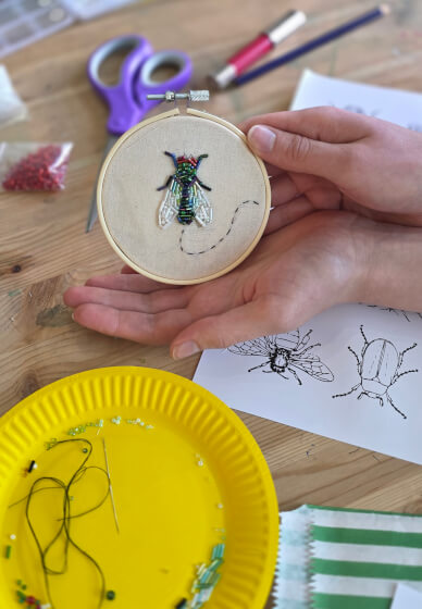 Creative Beadwork Embroidery Workshop: Beaded Bugs