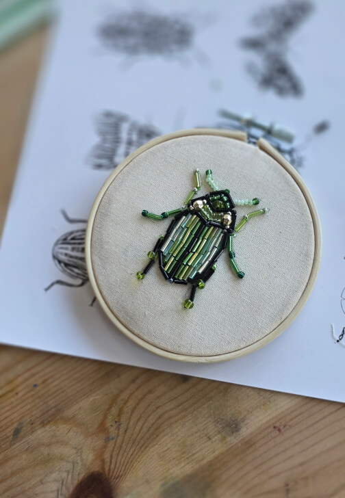 Creative Beadwork Embroidery Workshop: Beaded Bugs
