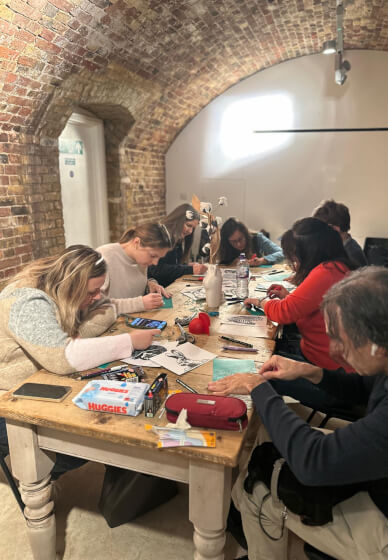 Lino Printmaking Workshop with Printing Press