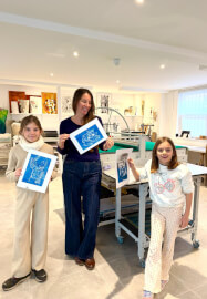 Lino Printmaking Workshop with Printing Press