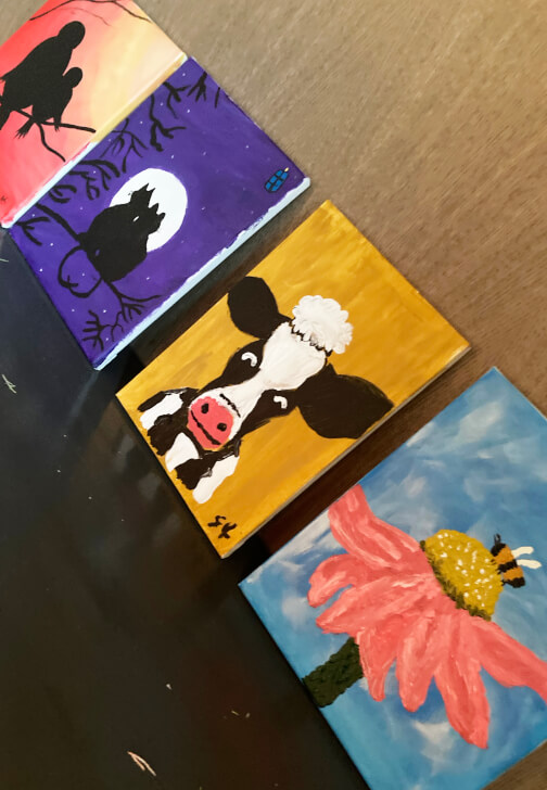 Creative Workshop Day with Shopping: Acrylic Painting Workshop